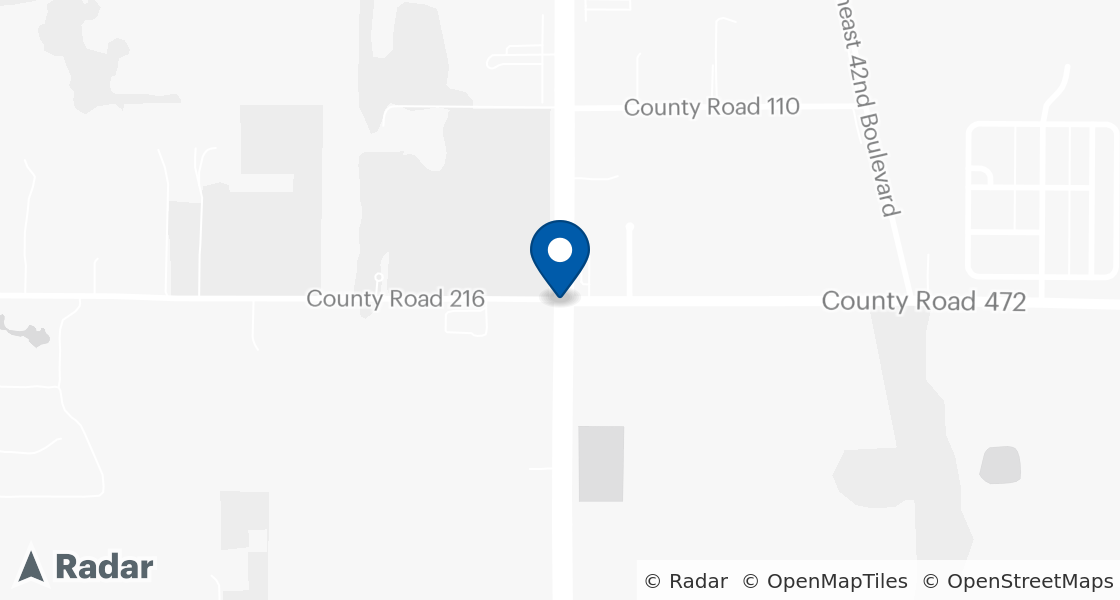 Map of Dairy Queen Location:: 4015 CR 216, Oxford, FL, 34484